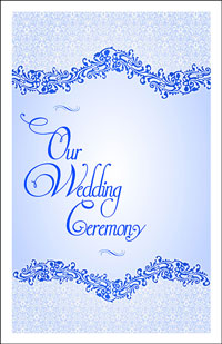 Wedding Program Cover Template 4E - Graphic 6